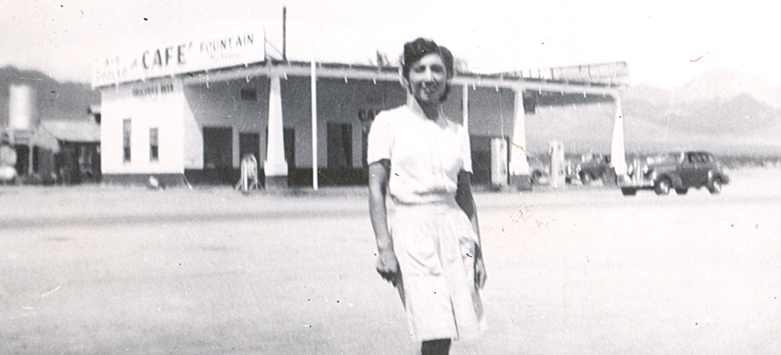 Nellie Sandoval in Amboy, 1940
